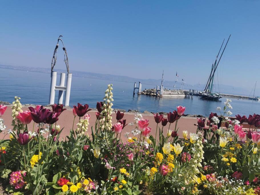 Appartement Vue Sur Le Golf Et Le Lac Leman Publier Eksteriør bilde